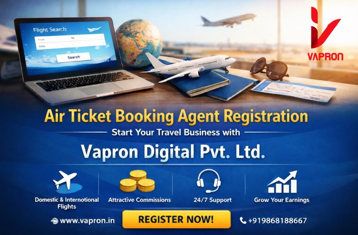 Online Air Ticket Booking Agent Registration