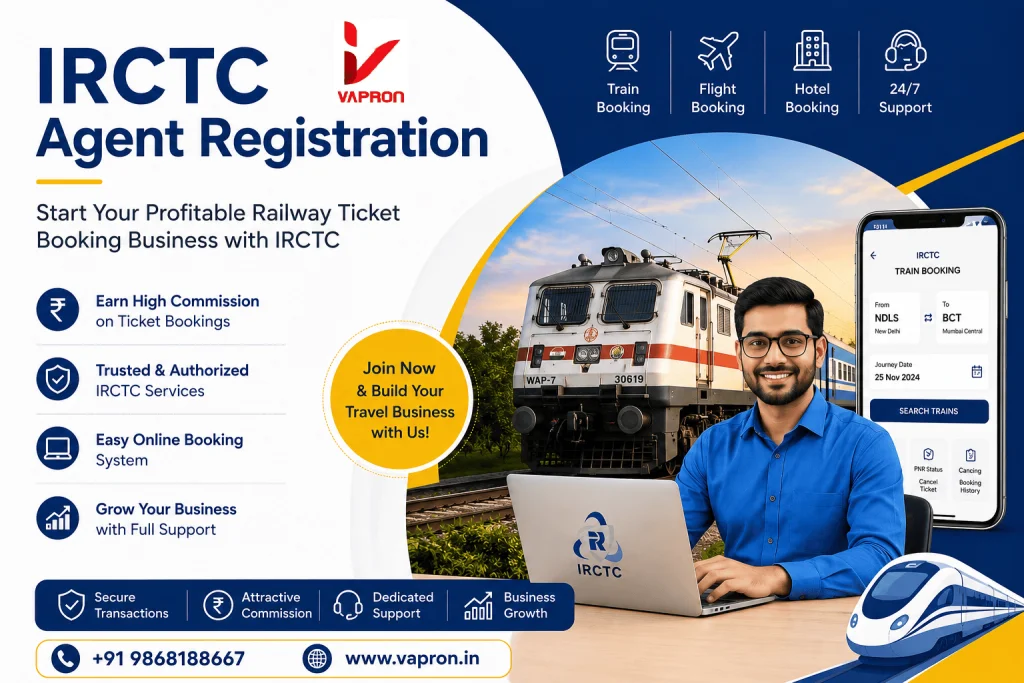 Trusted IRCTC Agent Registration Services for Travel Entrepreneurs